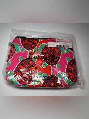 Thirty-One Mini Zipper Pouch featuring the vibrant "Sea Turtle Tango" pattern.